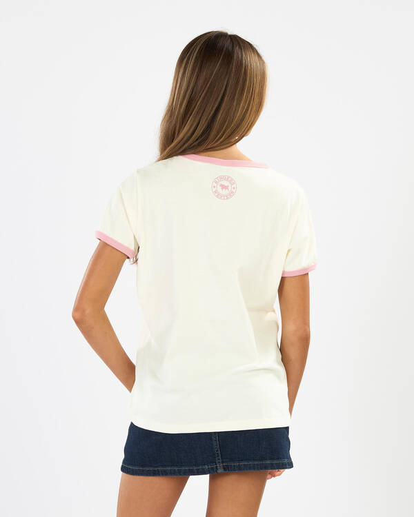 Ringers Western Girls' Cross My Heart Ringer T-Shirt for Womens