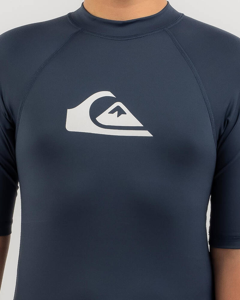 Quiksilver Boys' All Time Short Sleeve Rash Vest for Mens