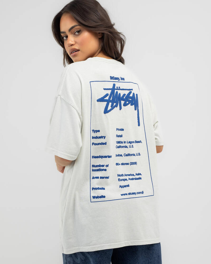 Stussy Wiki Relaxed T-Shirt for Womens