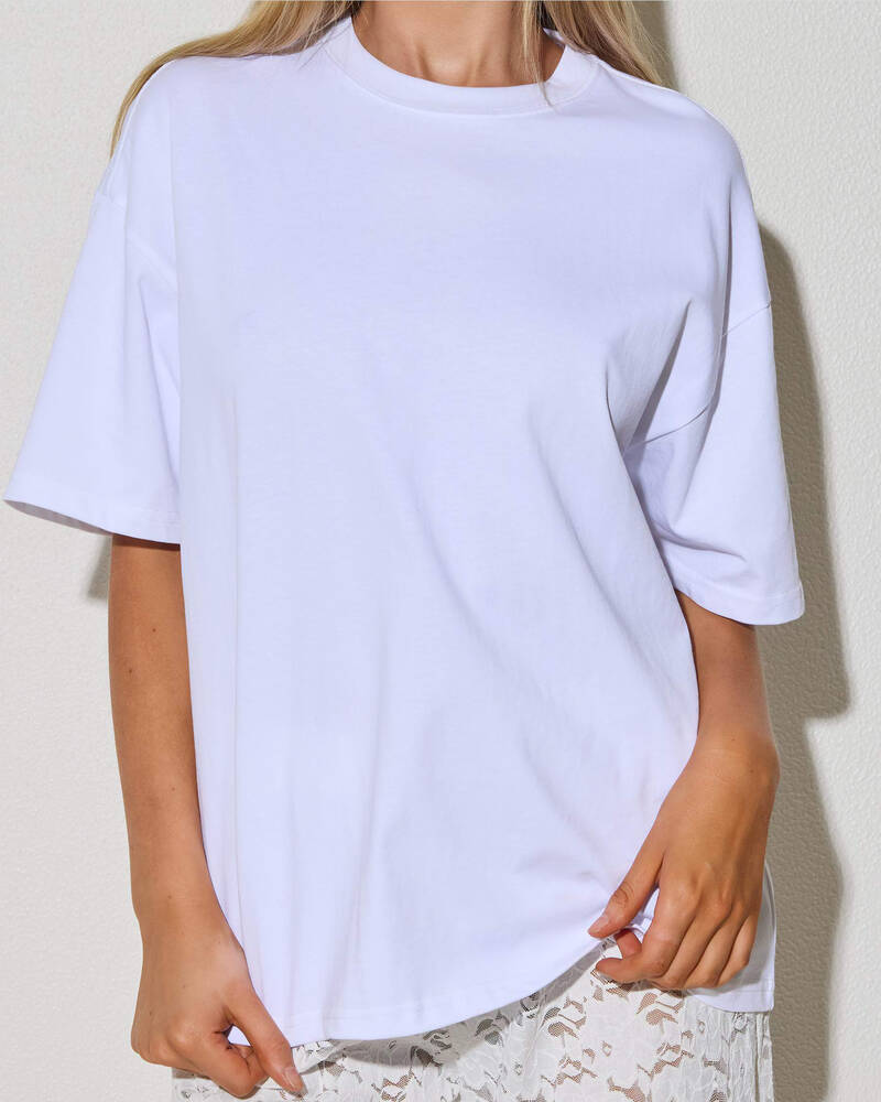 Ava And Ever Oversized Plain Tee for Womens