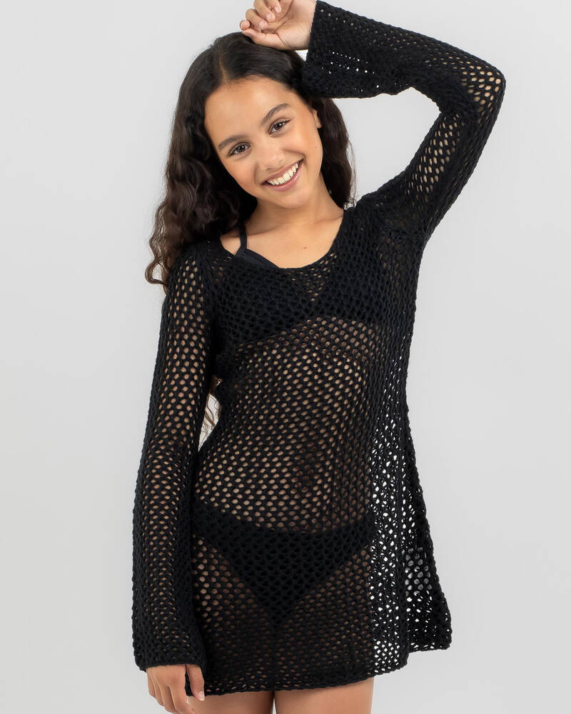 Kaiami Girls' Tamsin Crochet Cover Up for Womens