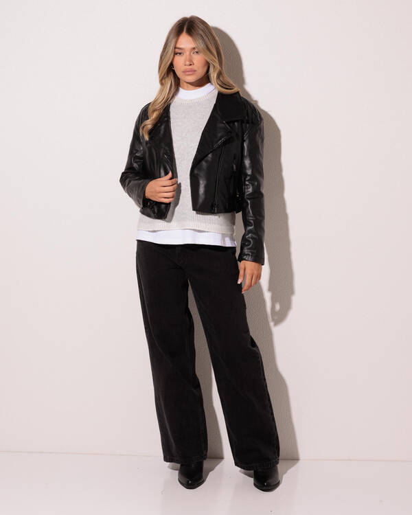 Ava And Ever Rizzo Faux Leather Jacket for Womens