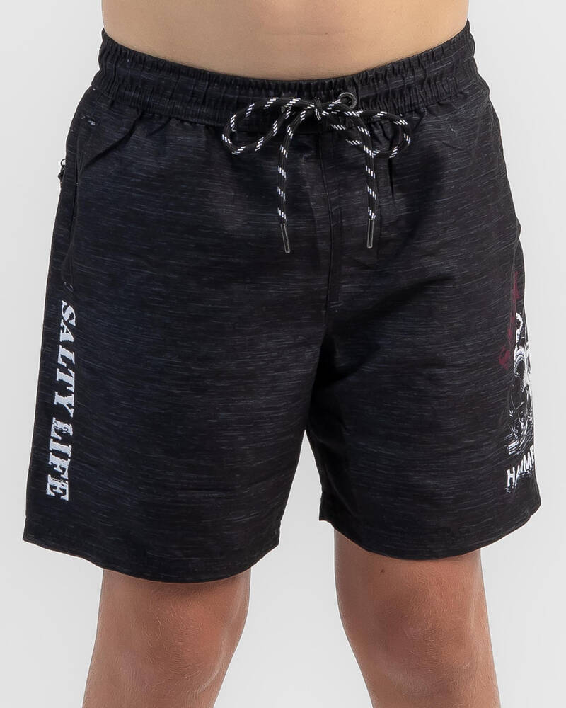Salty Life Boys' Hammerhead Elastic Waist Shorts for Mens