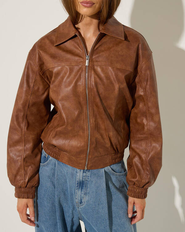 Ava And Ever Leo Faux Leather Jacket for Womens