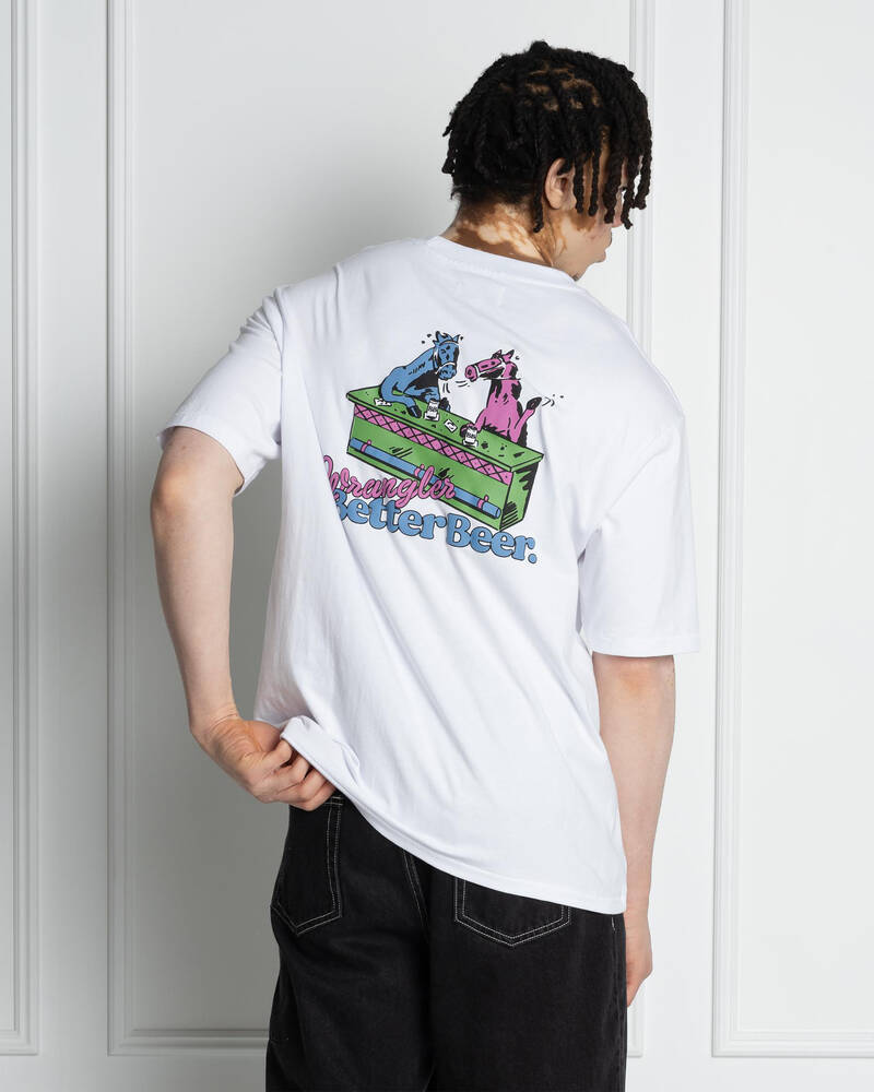 Wrangler Better Beer Crazy Eights Slacker T-Shirt for Mens