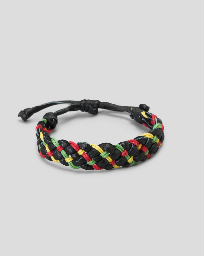 Classics 77 Genuine Leather Rasta Bracelet for Mens