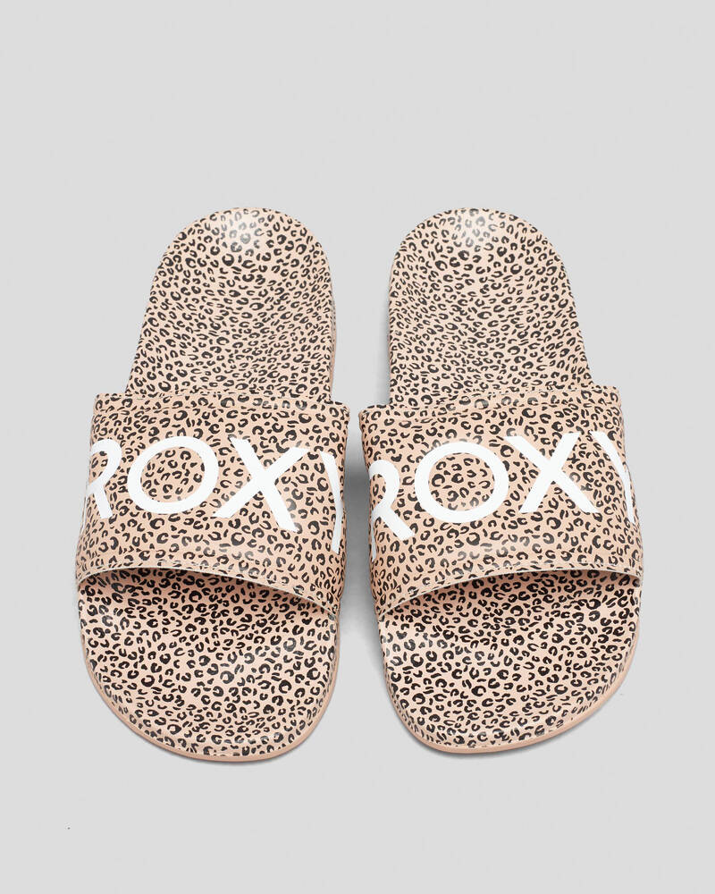 Roxy Slippy Printed Slide Sandals for Womens