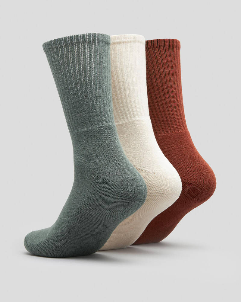 Shop Stussy Full Deck Socks 3 Pack In Multi Fast Shipping & Easy