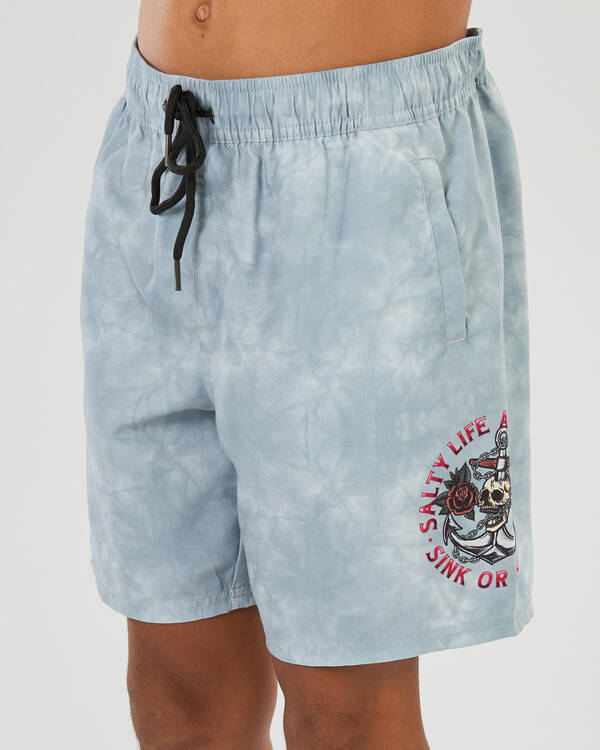 Salty Life Boys' Corrosion Elastic Waist Shorts for Mens