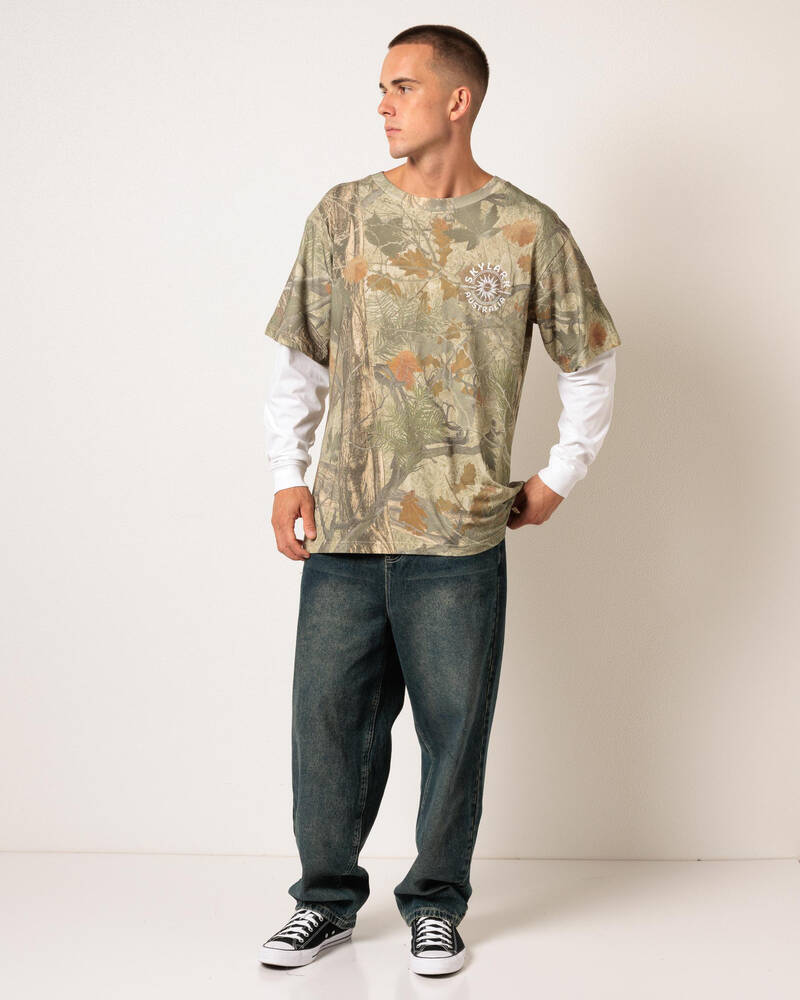 Skylark Fragment Layered Long Sleeve T-Shirt for Mens