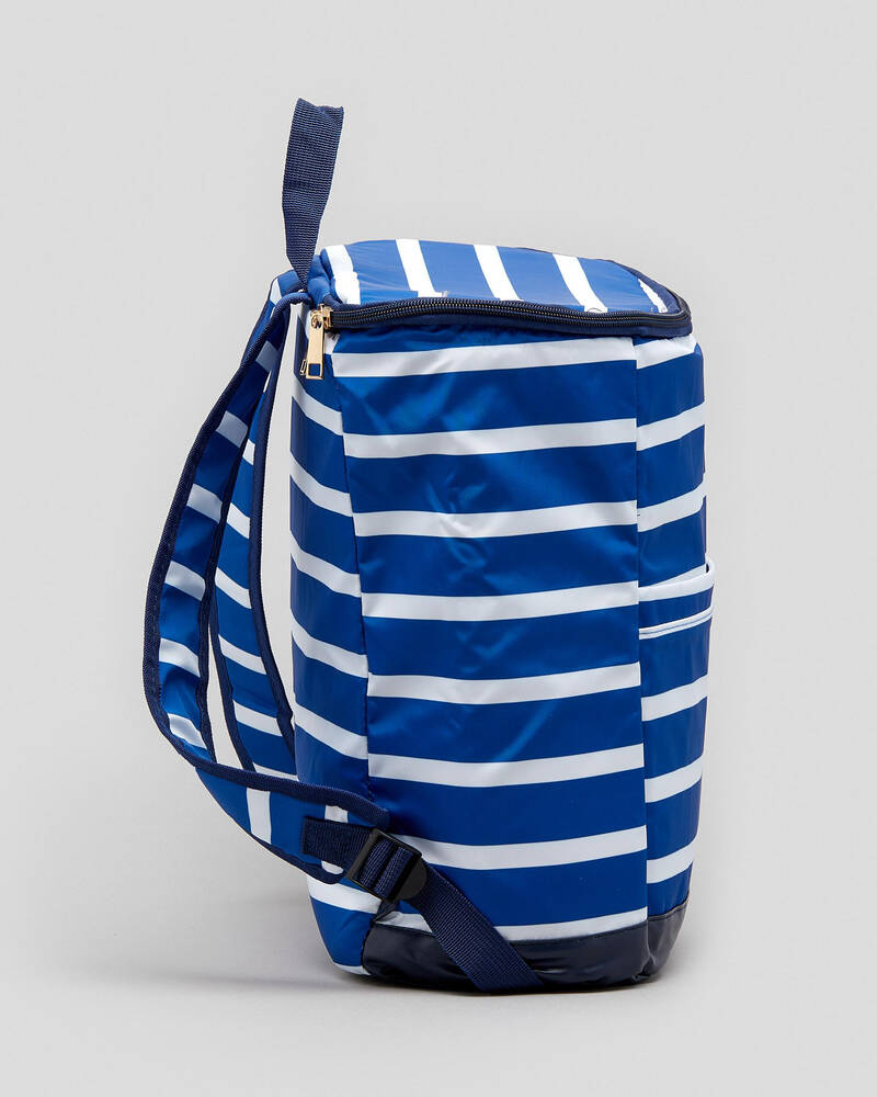 Get It Now Stripe Backpack Cooler for Womens