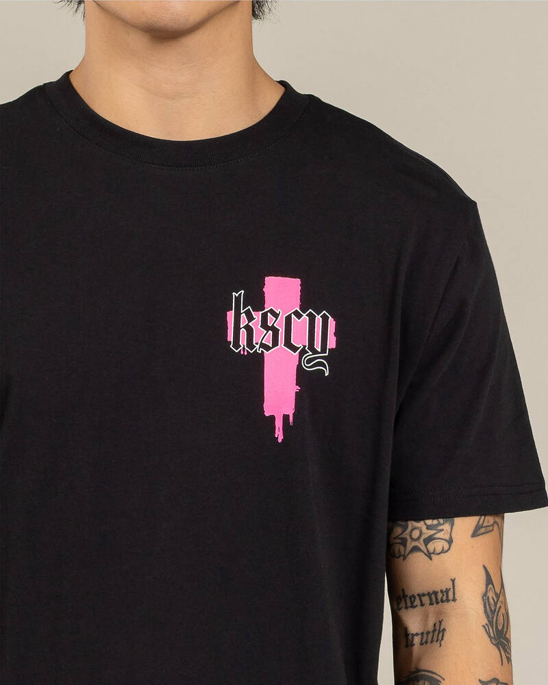 Kiss Chacey Church Dual Curved T-Shirt for Mens