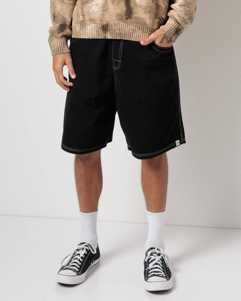Rusty Flip Daddy Elastic Baggy Shorts for Mens
