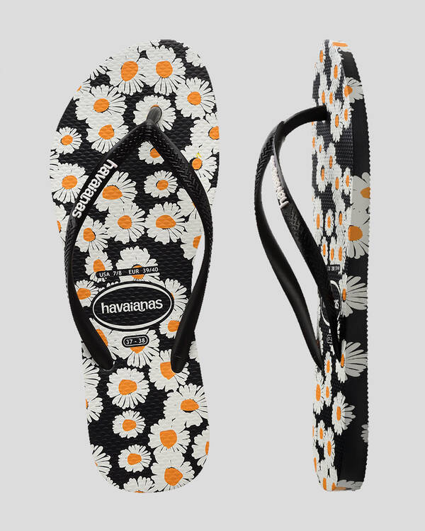 Havaianas Slim Daisy Caitii Thongs for Womens