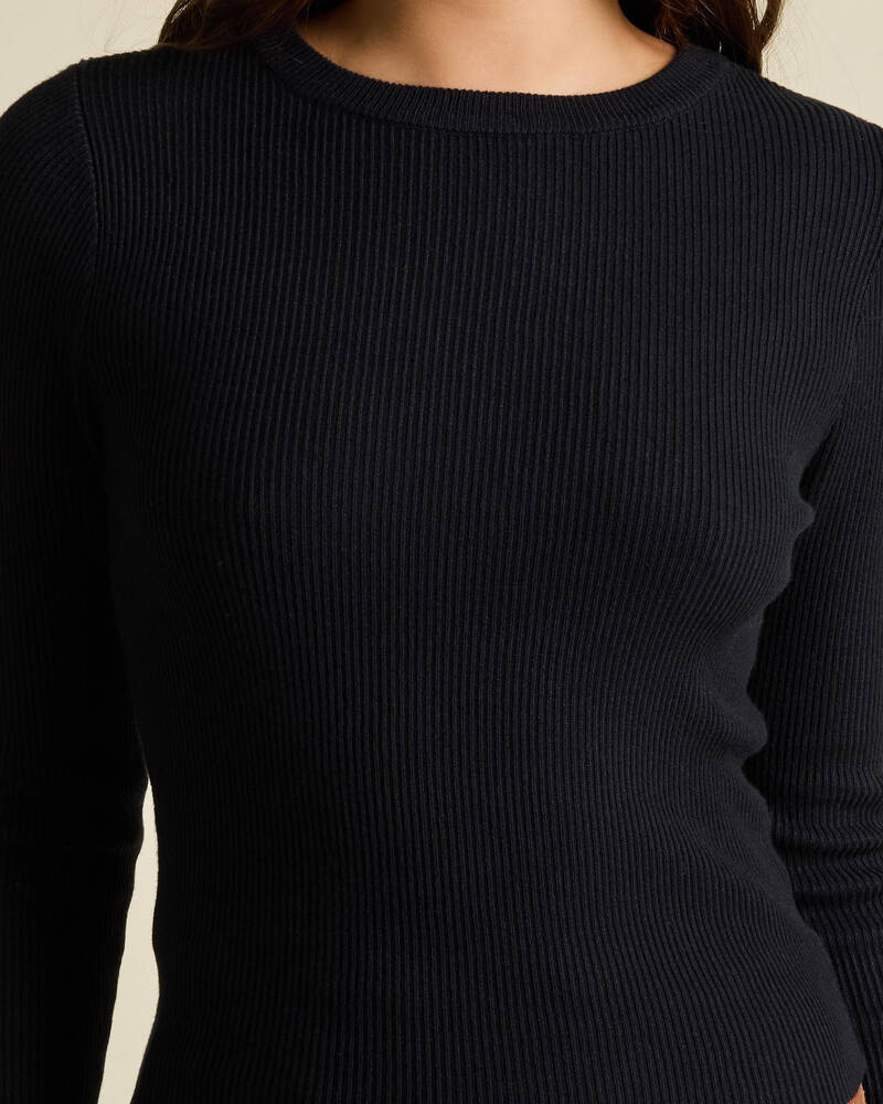 Ava And Ever Kourtney Long Sleeve Knit Top for Womens