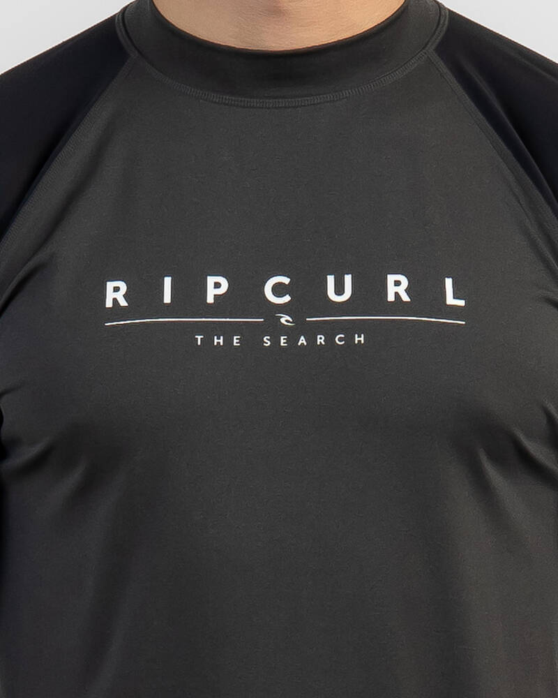 Rip Curl Shockwaves Short Sleeve Rash Vest for Mens