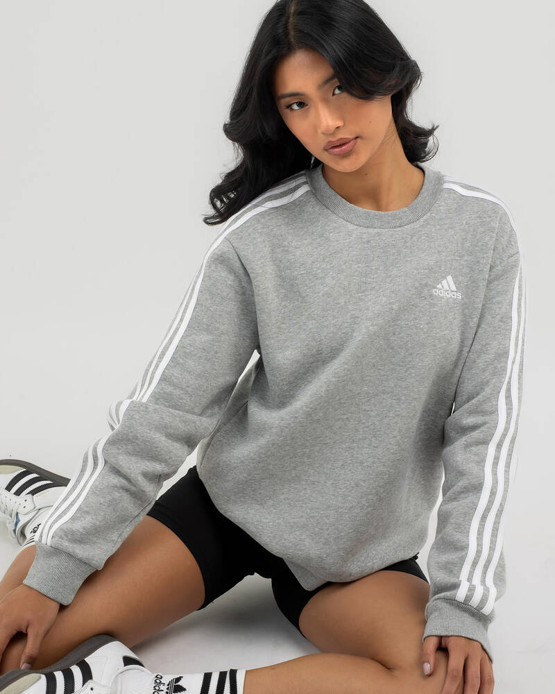 adidas 3 Stripe Sweatshirt for Womens