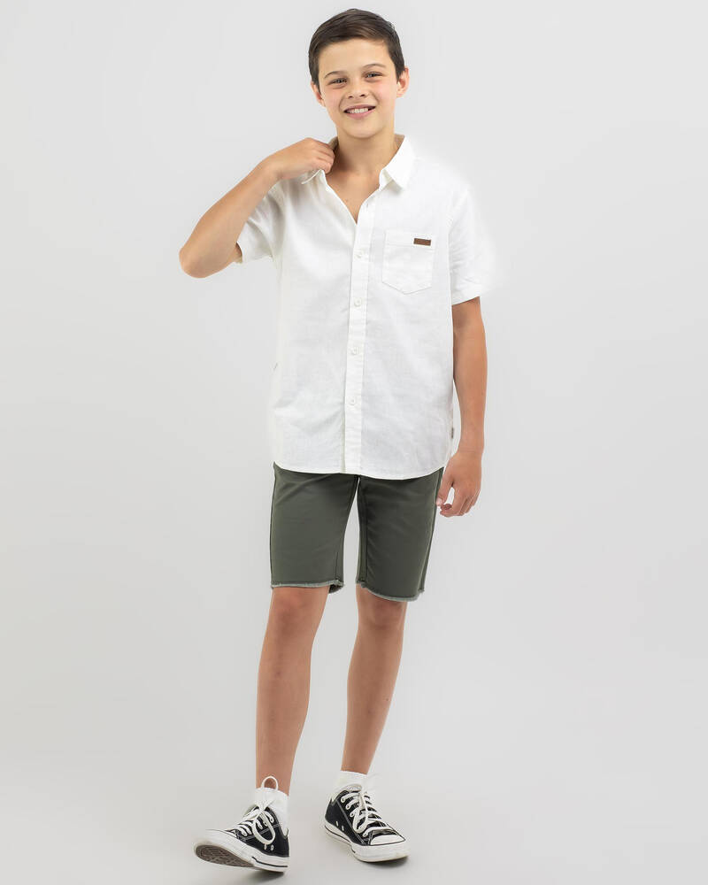 Skylark Boys' Hemp Short Sleeve Shirt for Mens