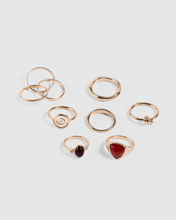 Karyn In LA Swirly Ring Pack for Womens