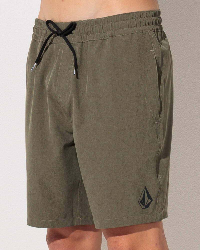 Volcom Stones Elastic Waist Hybrid Shorts for Mens