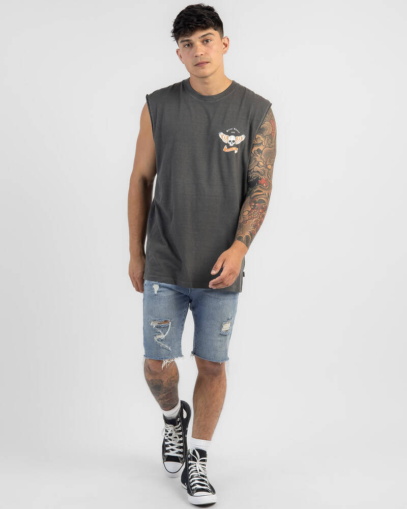 Silent Theory Biker Muscle Tank for Mens