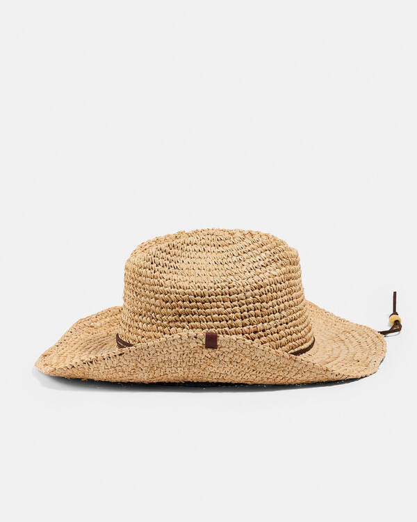 Rip Curl Crushable Straw Cowgirl Hat for Womens