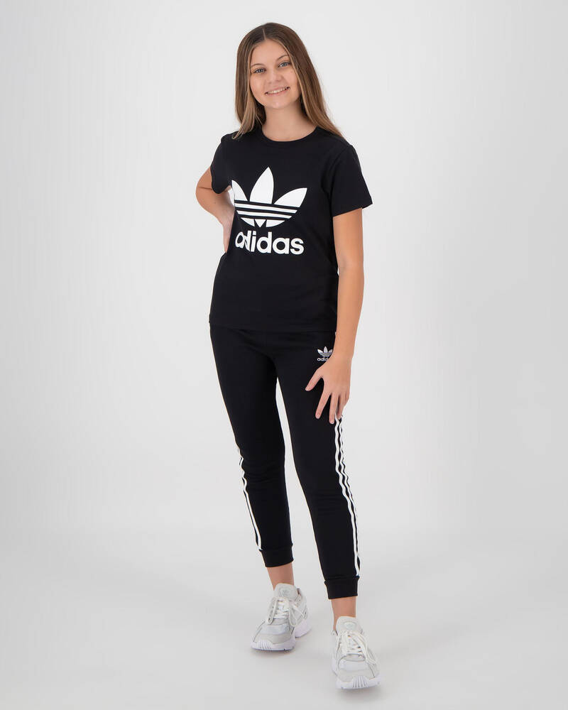 adidas Girls' Trefoil Track Pants for Womens