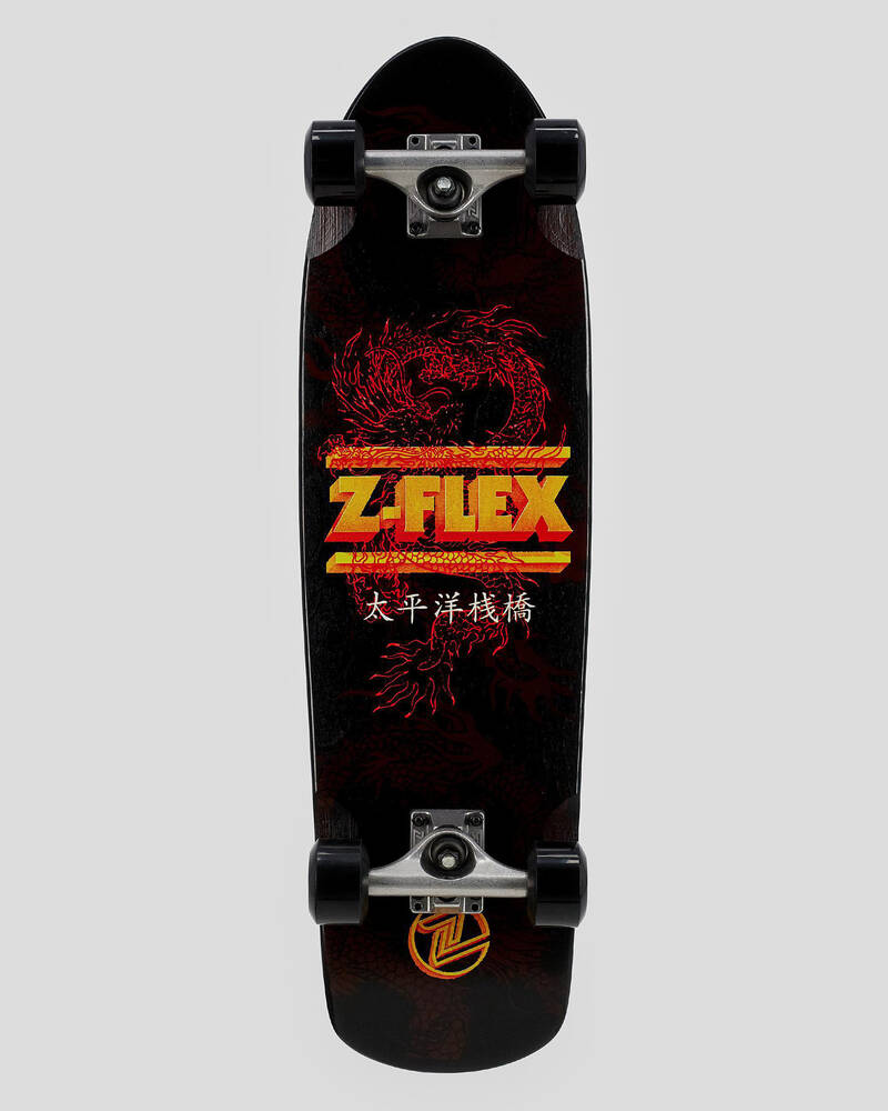 Zflex Dragon Shorebreak Complete Cruiser Skateboard In Multi Fast