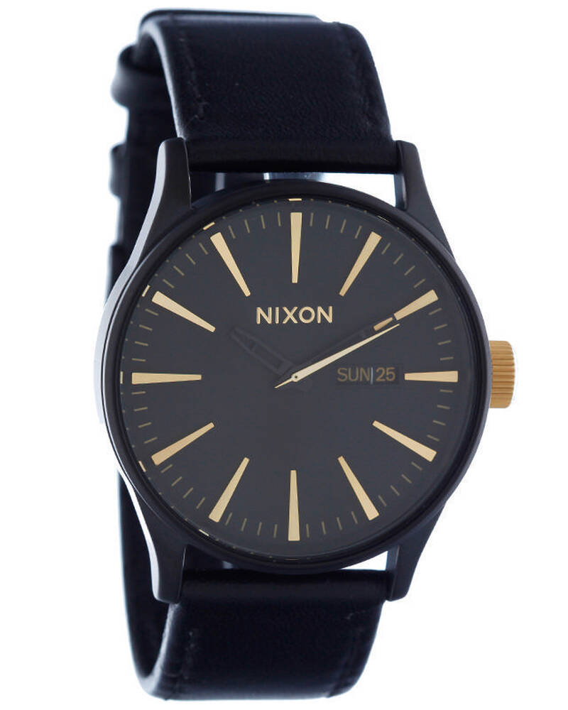 Nixon Sentry Leather Watch for Mens