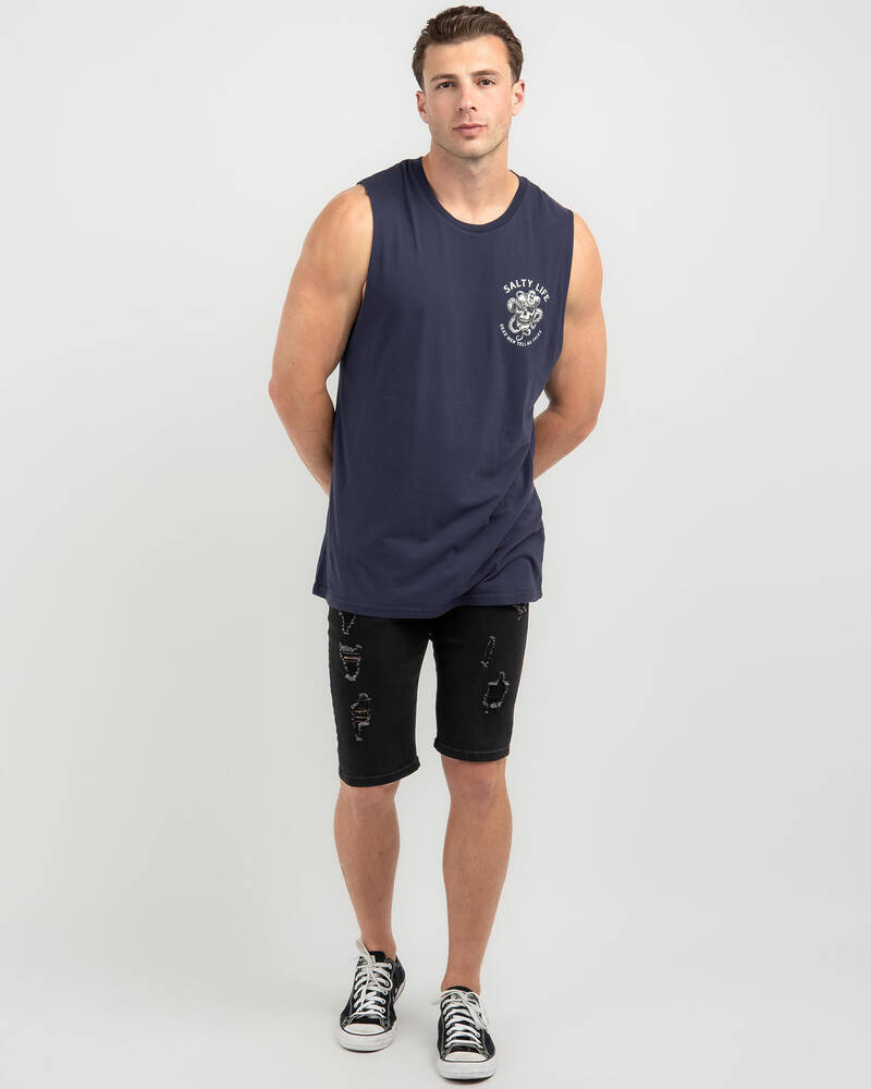 Salty Life Buccaneer Muscle Tank for Mens
