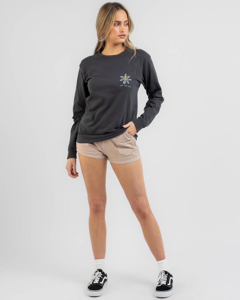 Vans Trippy Grin Floral Long Sleeve T-Shirt for Womens