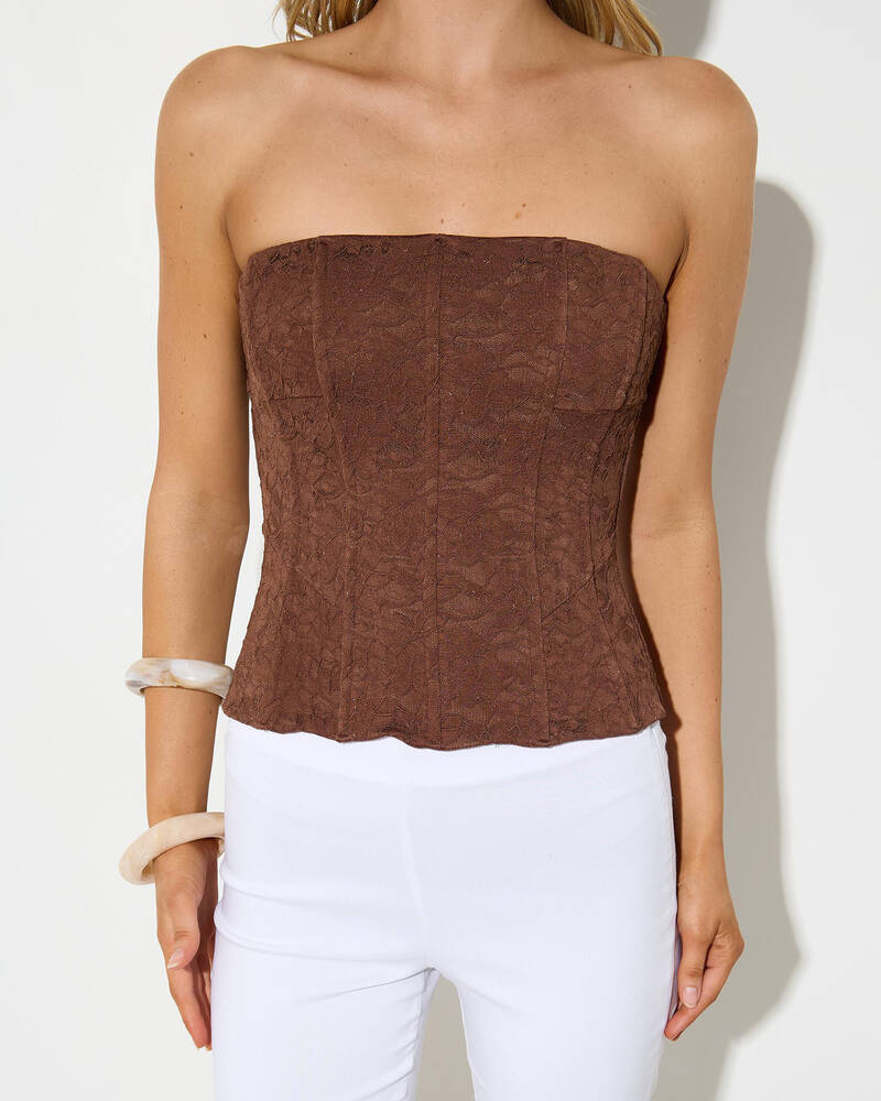 Ava And Ever Meli Lace Corset Top for Womens