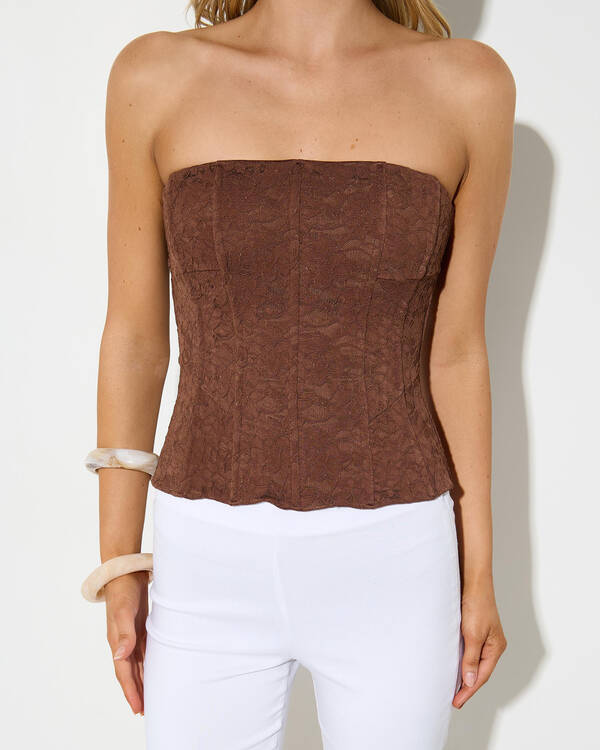 Ava And Ever Meli Lace Corset Top for Womens