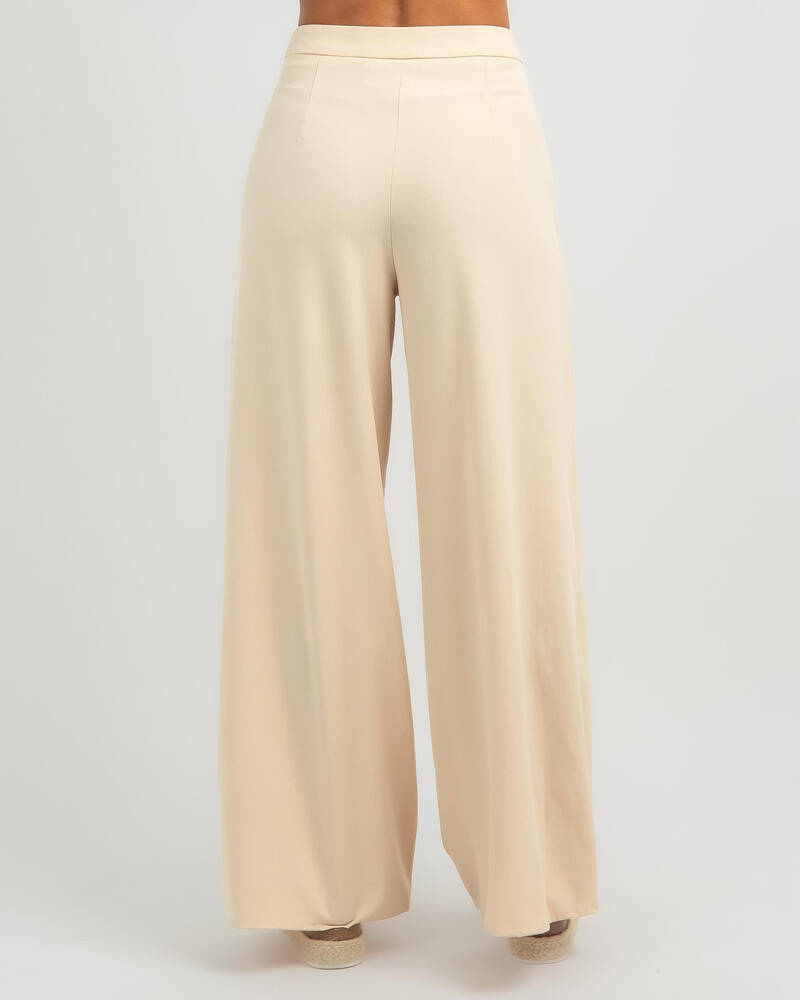 Wits The Label Paloma Pants In Beige - Fast Shipping & Easy Returns ...