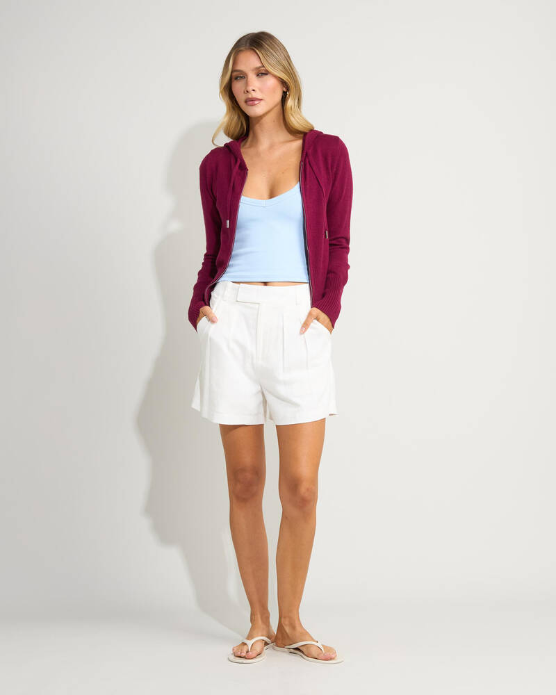 Ava And Ever Cora Hooded Zip Knit Jumper for Womens