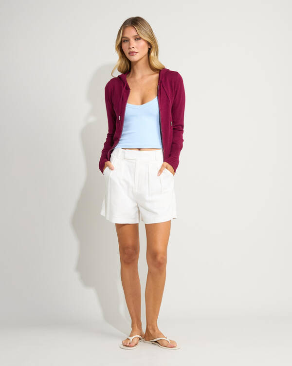 Ava And Ever Cora Hooded Zip Knit Jumper for Womens