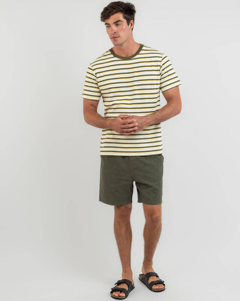 Rhythm Everyday Stripe Short Sleeve T-Shirt for Mens