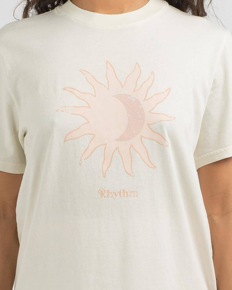 Rhythm Rising Sun Vintage T-Shirt for Womens