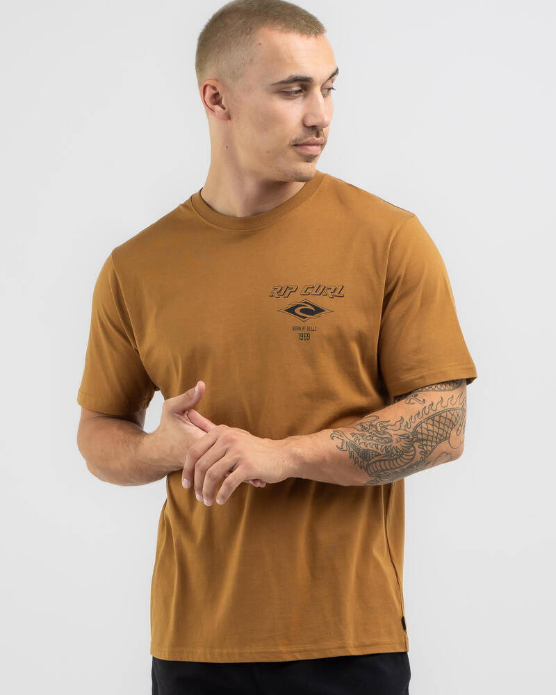 Rip Curl Fade Out Icon T-Shirt for Mens