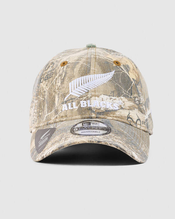 New Era All Black's 920 Realtree Camo Cap for Mens