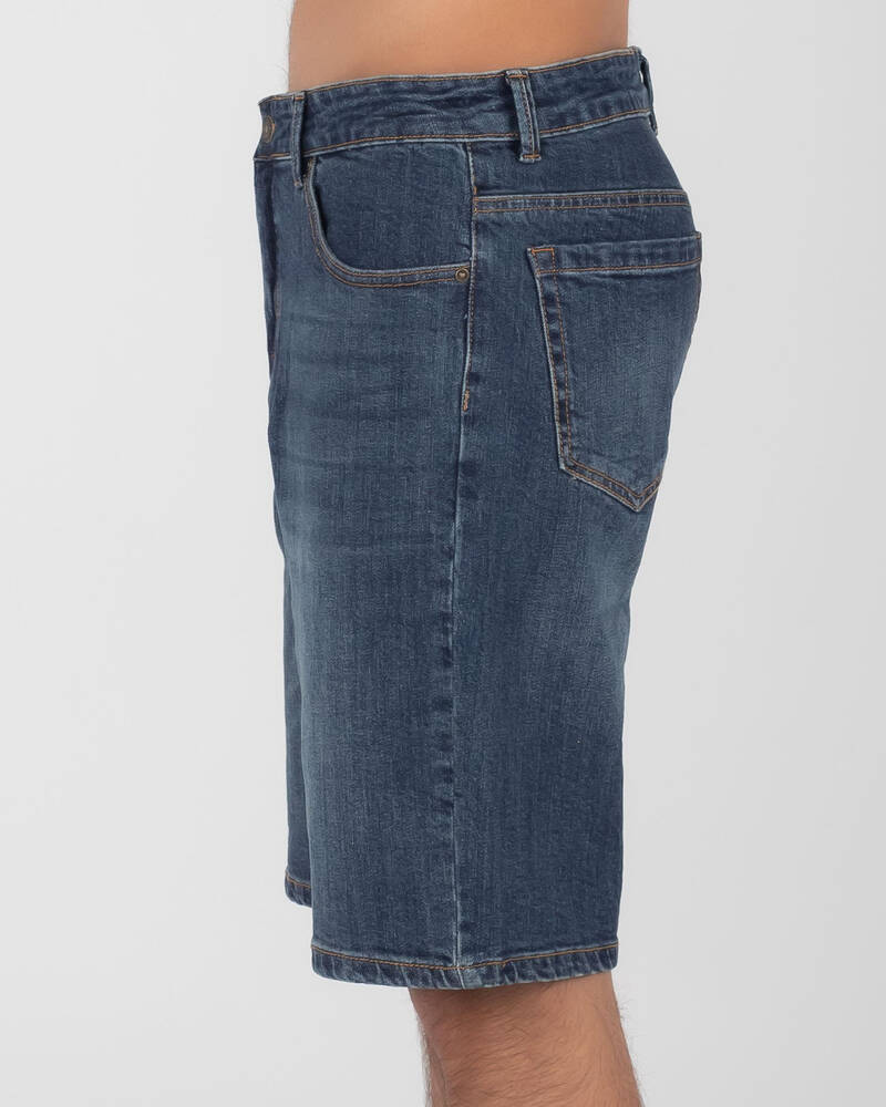 Rip Curl Tidal Blue 21" Denim Walk Shorts for Mens