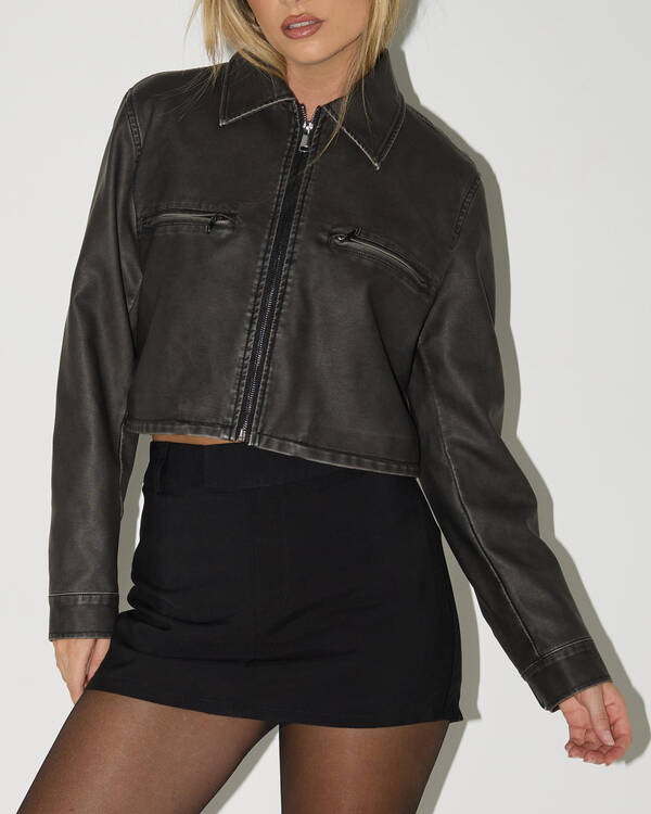 Ava And Ever Phoenix Faux leather Jacket for Womens