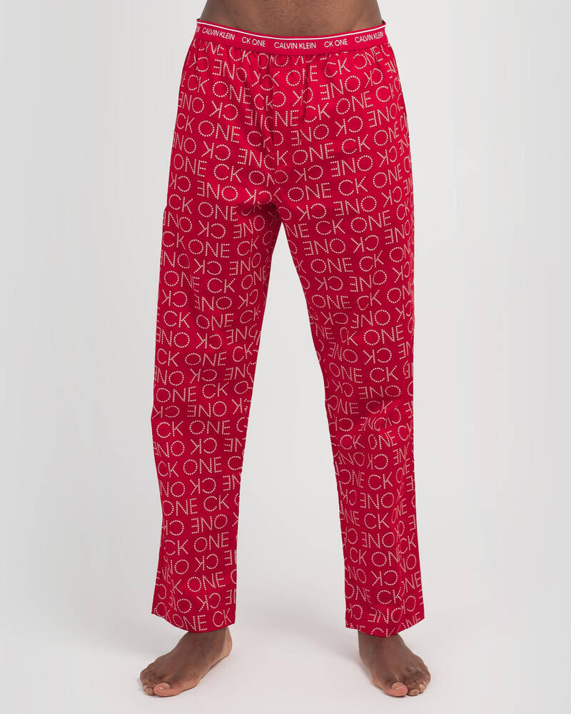 Calvin Klein Mens' Long Sleeve Woven PJ Set for Mens