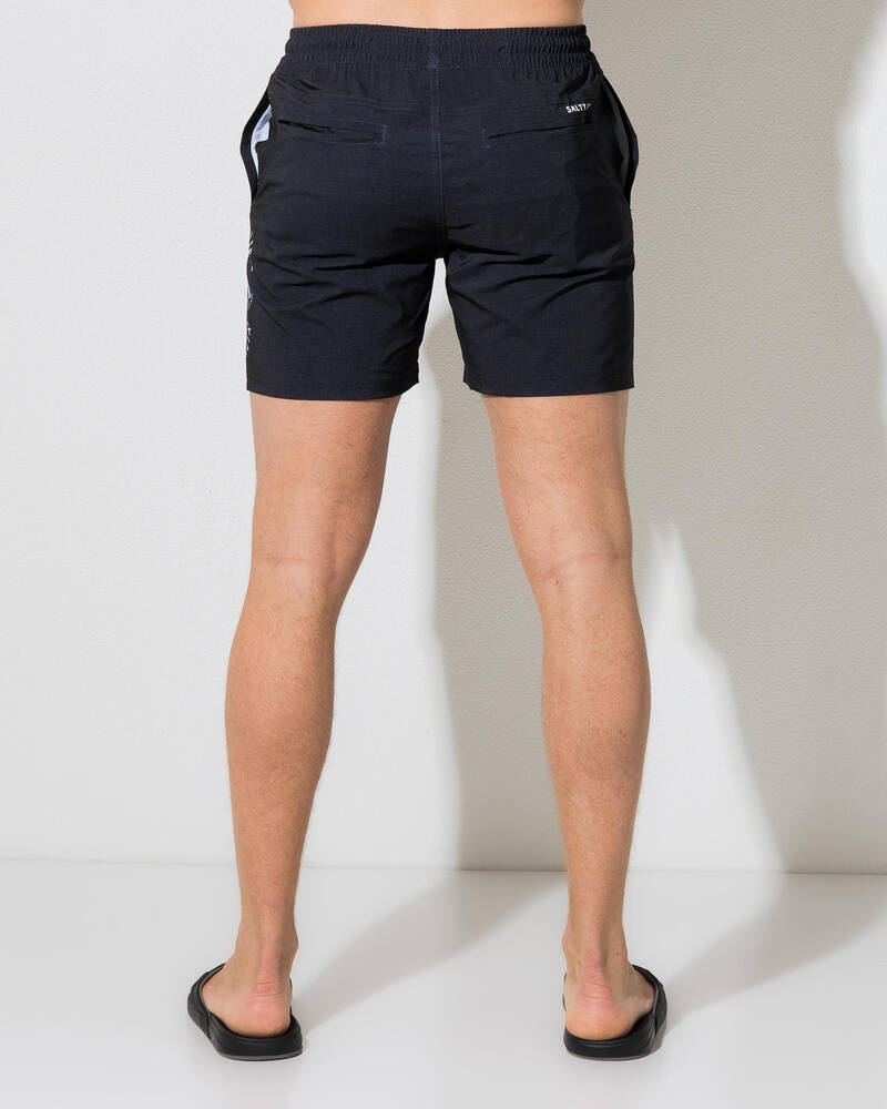 Salty Life Hammerhead Elastic Waist Board Shorts for Mens
