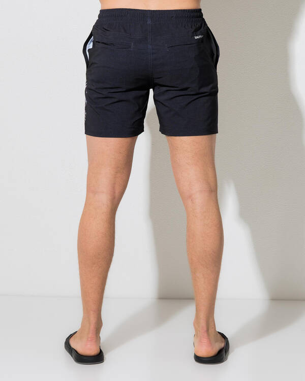 Salty Life Hammerhead Elastic Waist Board Shorts for Mens