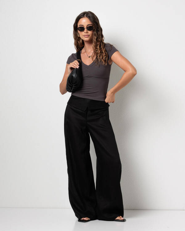 Ava And Ever Indie Basic V Neck Tee for Womens