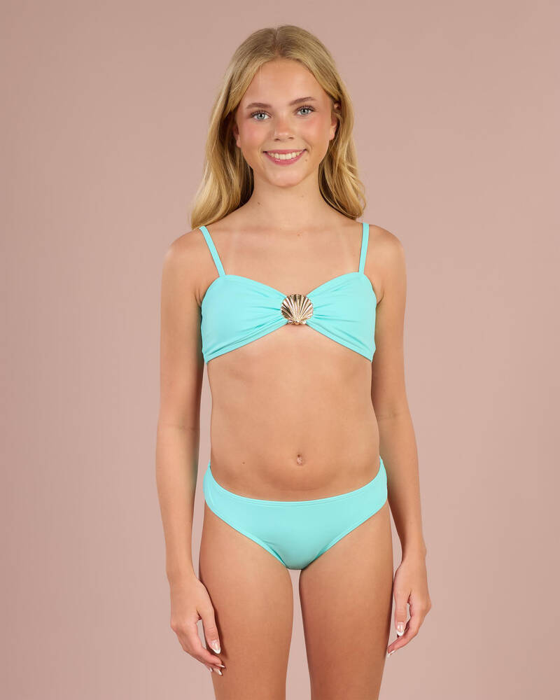 Topanga Girls' Shell Bandeau Bikini Set for Womens