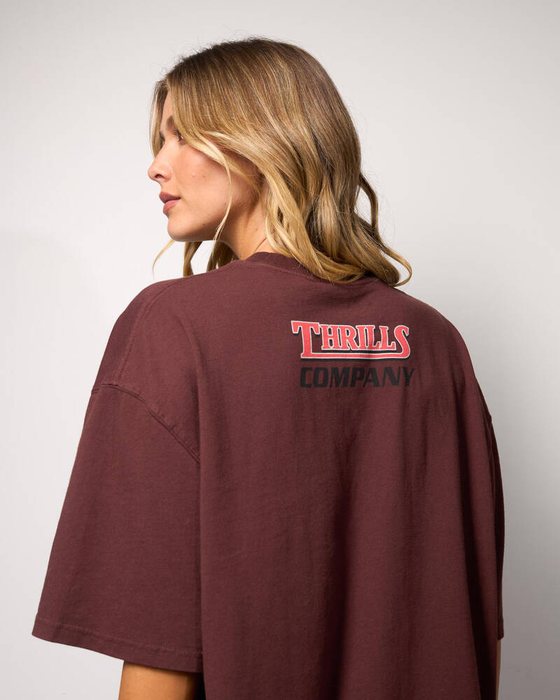 Thrills Full Throttle Oversized T-Shirt for Womens