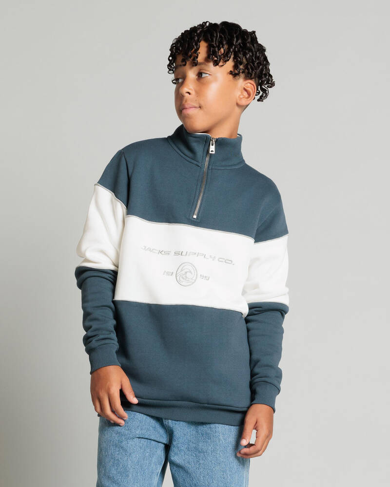 Jacks Boys' Zone Quarter Zip Sweatshirt for Mens