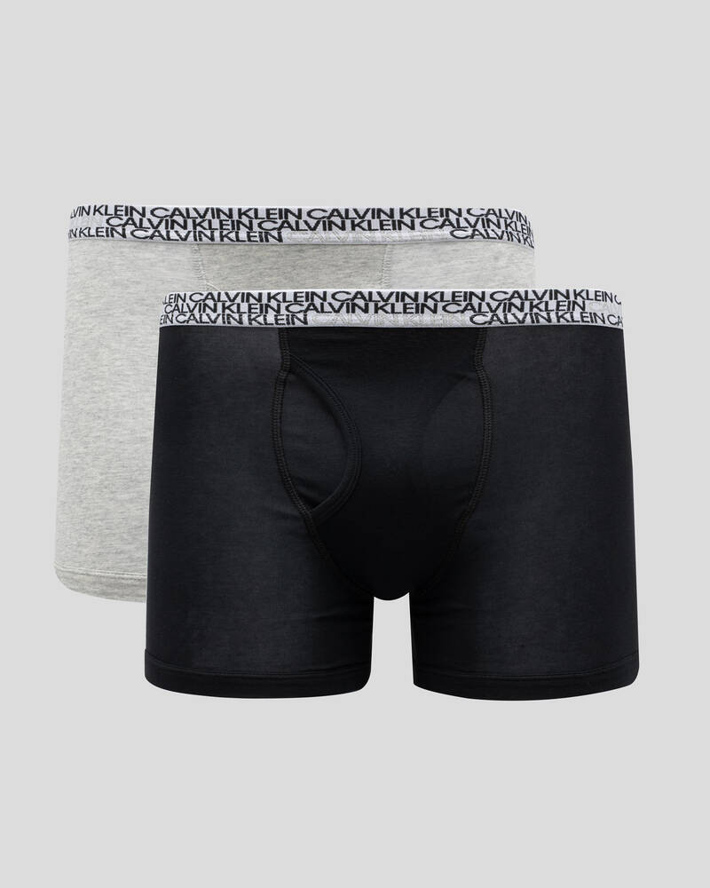 Calvin Klein Boys' Monogram Boxer Briefs 2 Pack for Mens